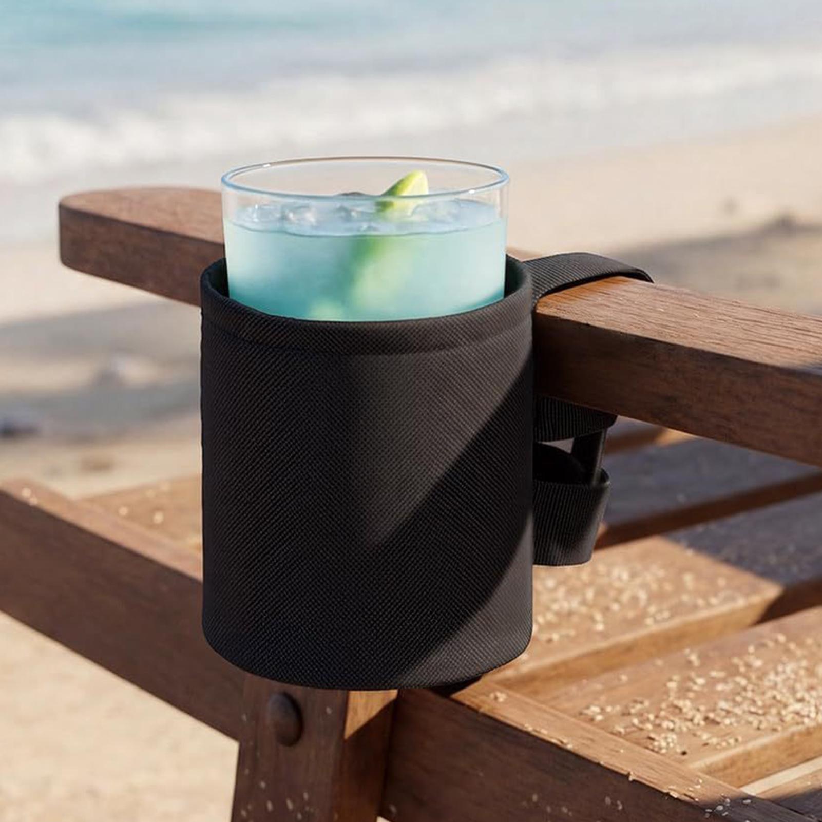 Outdoor Furniture Philippines - 椅子用カップホルダー 600D オックスフォード布ドリンクオーガナイザー 芝生用椅子用カップホルダー 芝生釣りパティオ屋外ウォーターボトルプール用