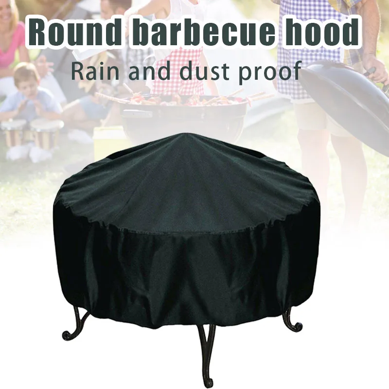 Outdoor Furniture Bali - ファイヤーピットカバーラウンド火鉢ストーブカバー防水防風日焼け止め屋外ガーデン家具セット Muebles デ Jardín