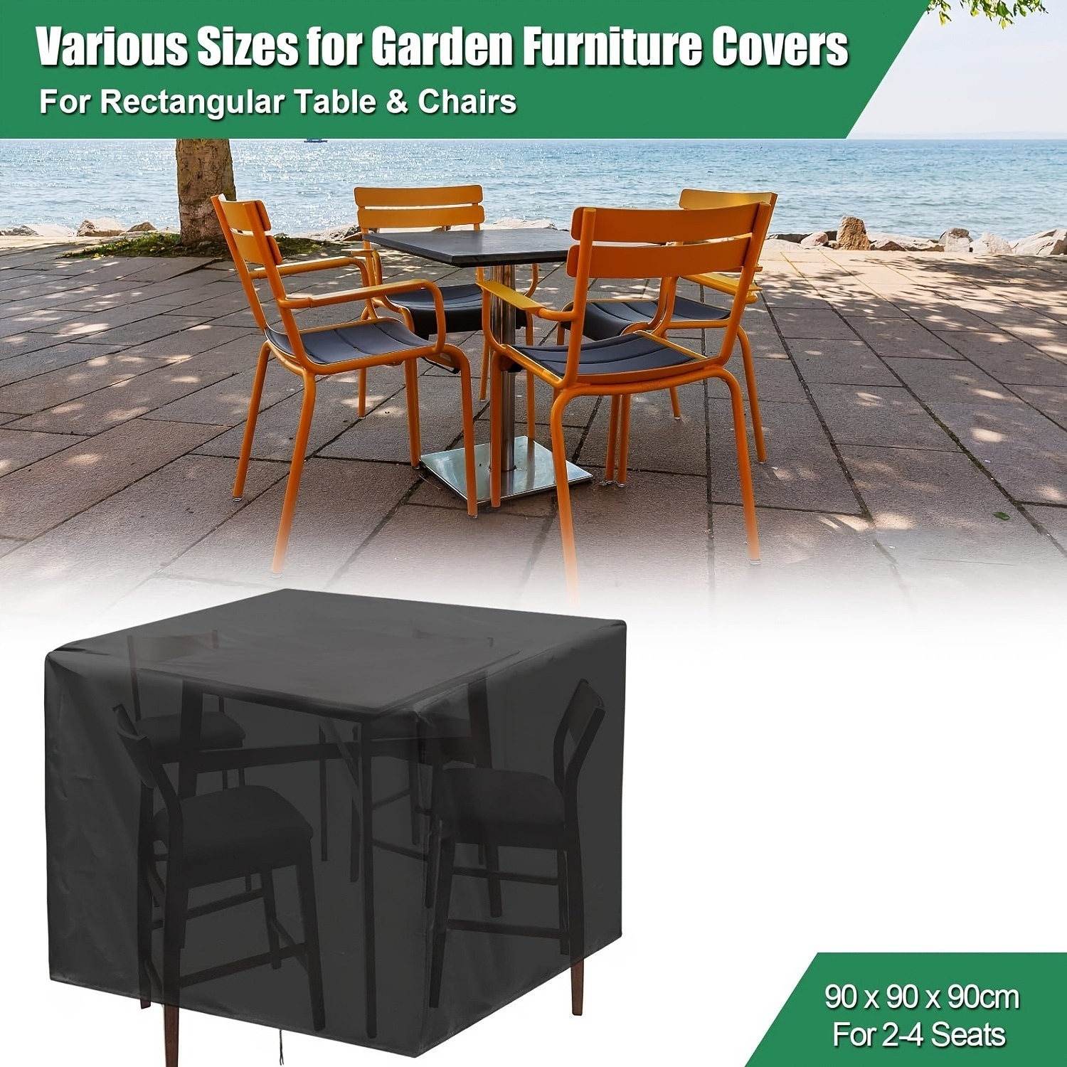Outdoor Furniture Sofa - 頑丈な210D屋外ガーデン家具カバー - 椅子、ソファ、テーブル用防水シールド、複数のサイズオプションあり