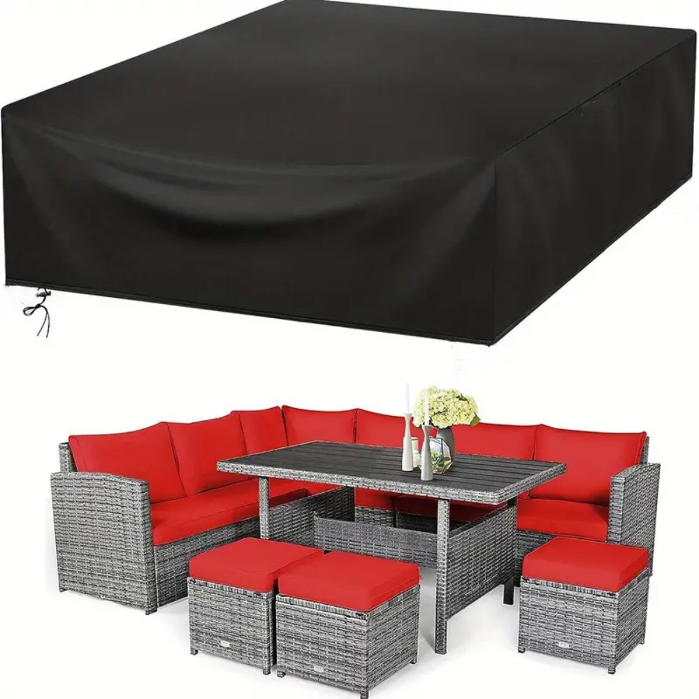 Outdoor Furniture Sofa - (長さ102-137インチ) サイズ屋外パティオガーデン防水セット家具セット雨と雪の椅子セットソファテーブル椅子ダストカバー