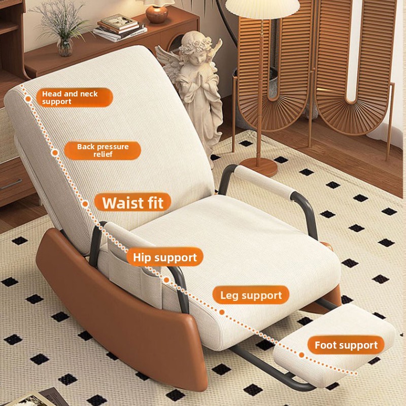 Outdoor Furniture Recliner Set - リビングルーム用レイジーチェアソファセット、ロッキングリクライナーラウンジソファベッド、屋外バルコニー用カジュアル家具