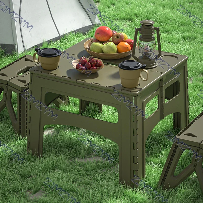 ポータブルキャンプ用プラスチックテーブルセット,折りたたみ式 - Outdoor Furniture Bali のレビューと価格