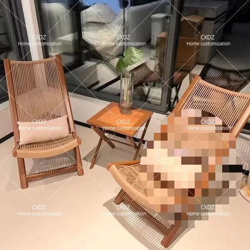 屋外用ラタン製パティオ家具セット、リクライニングチェア、小さ - Outdoor Furniture Recliner Set のレビューと価格