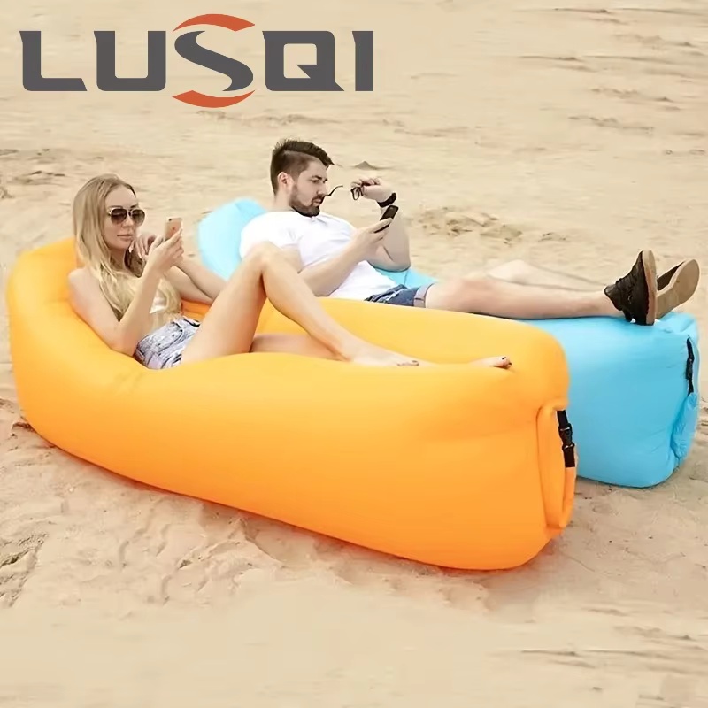 LUSQI インフレータブルラウンジャー エアソファ 極厚  - Outdoor Furniture Lounge Set のレビューと価格