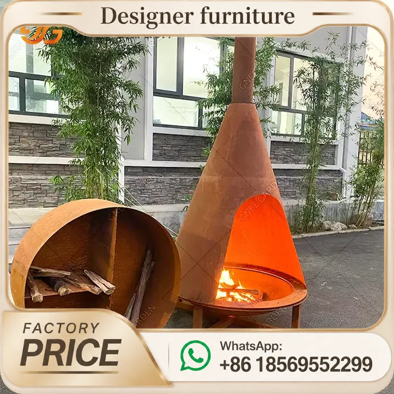 煙突付きポータブル木質ペレットストーブ、モダンな暖房器具、ア - Outdoor Furniture Metal のレビューと価格