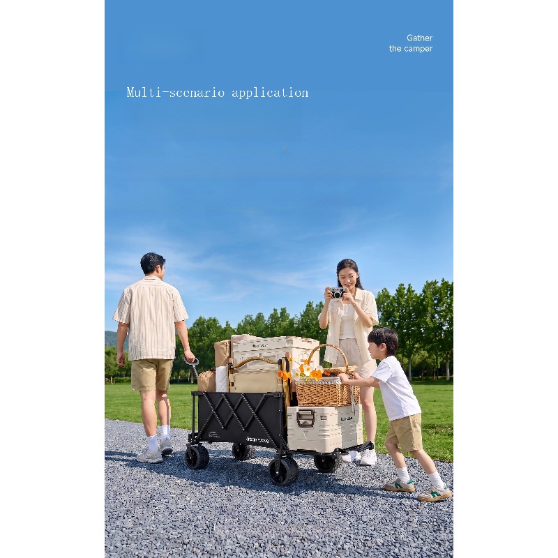 折りたたみ式キャンプワゴン、屋外用、コンパクトに収納可能、リ - Outdoor Furniture Metal のレビューと価格