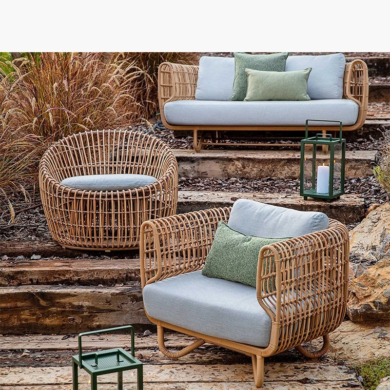 屋外ソファ インドネシア製屋外ソファ バードネスト型小型 本 - Outdoor Furniture Indonesia のレビューと価格