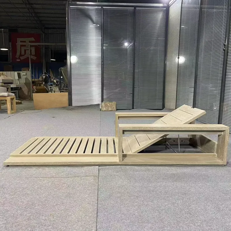 ホットセール ビーチサンベッド プール チーク材 ラウンジチ - Outdoor Furniture Teak のレビューと価格
