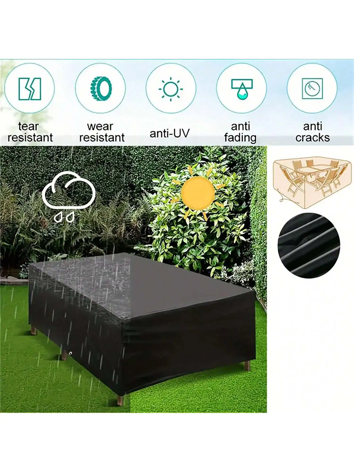 マルチサイズ屋外パティオガーデン家具防水ダストカバー椅子、ソ - Outdoor Furniture Sofa のレビューと価格