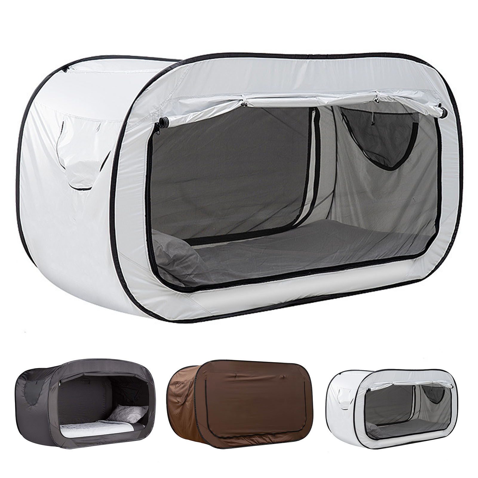 屋外折りたたみプライバシーポップベッドテントキャンプ完全密閉 - Outdoor Daybed Furniture のレビューと価格