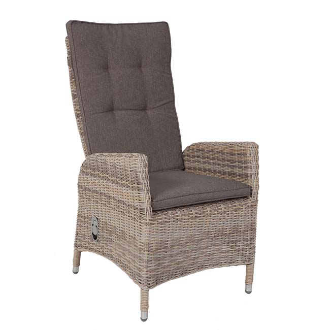 レジャー用アルミフレームPEウィッカーチェア家具、クッション - Outdoor Furniture Recliner Set のレビューと価格