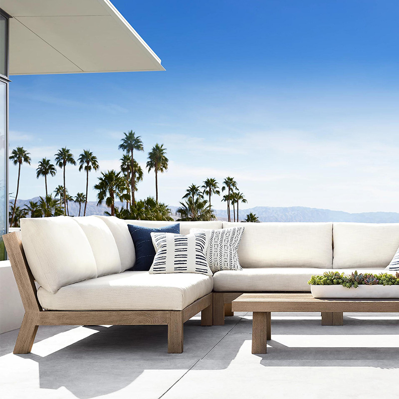 高級防水モダンガーデン家具セット チーク材パティオセクショナ - Outdoor Furniture Teak のレビューと価格