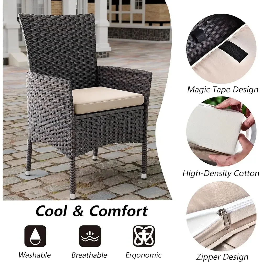 籐製家具、正方形ガラステーブル、クッション付き椅子12脚、傘 - Outdoor Furniture Lounge Set のレビューと価格