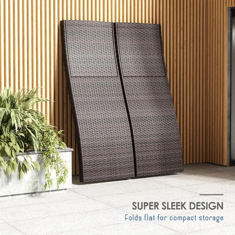 &ラウンジチェア アウトドアセット 2脚組、籐製パティオラウ - Outdoor Furniture Recliner Set のレビューと価格