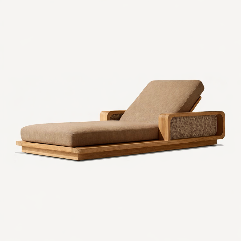 屋外ラウンジャーチェア ホテル屋外快適チーク材サンラウンジャ - Outdoor Furniture Teak のレビューと価格