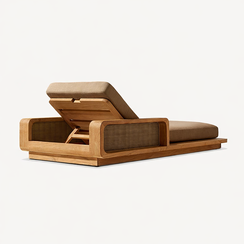 屋外ラウンジャーチェア ホテル屋外快適チーク材サンラウンジャ - Outdoor Furniture Teak のレビューと価格