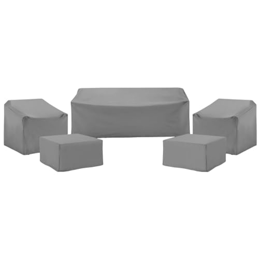 パティオ家具カバー、防水5点セット、屋外用椅子、ソファ、オッ - Outdoor Furniture Sofa のレビューと価格