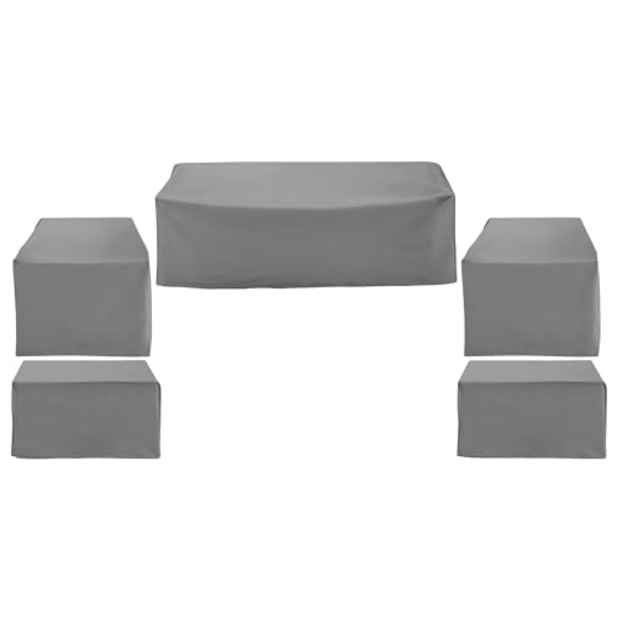 パティオ家具カバー、防水5点セット、屋外用椅子、ソファ、オッ - Outdoor Furniture Sofa のレビューと価格