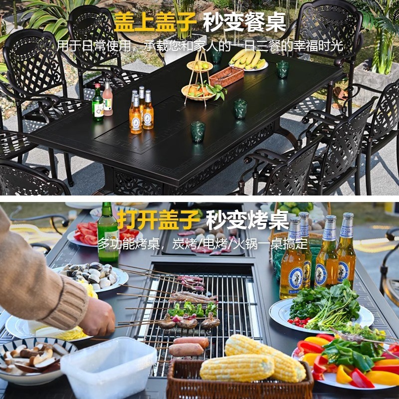 屋外用鋳造アルミニウム製テーブルと椅子の卸売、ガーデンカフェ - Outdoor Furniture Lounge Set のレビューと価格