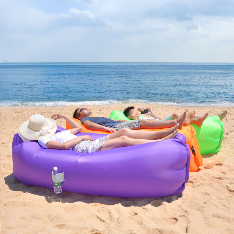 ポータブルインフレータブルエアソファ、バッグ付きレイジーラウ - Outdoor Furniture Lounge Set のレビューと価格